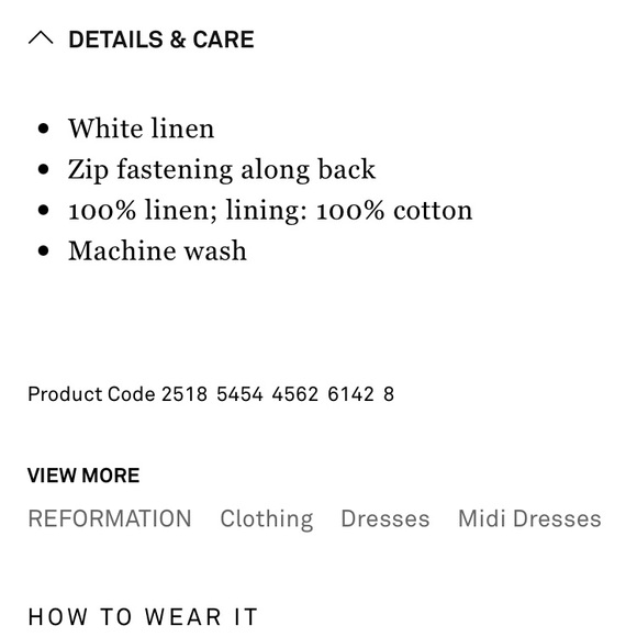 ☀️REFORMATION Amethyst linen midi dress with slit & ruffles - Picture 6 of 14